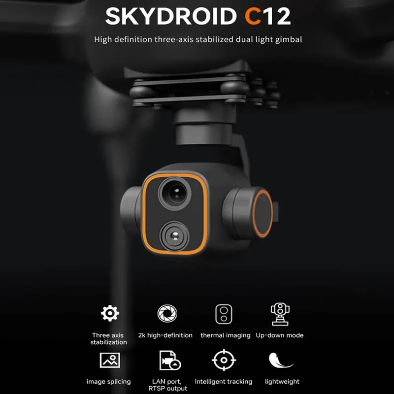 스카이드로이드 C12 2K HD 열화상 카메라 3축 안 - Thermal Imager Drone Gimbal 리뷰 및 가격